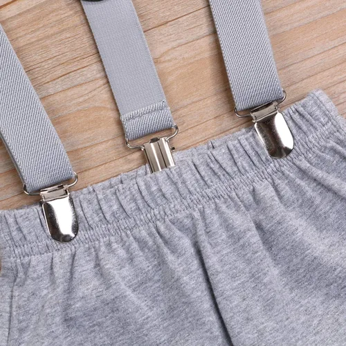 Miniatura 6 de GRNSHTS Ropa divertida de primer cumpleaños para bebé niño, mameluco con pajarita, mameluco para tartas