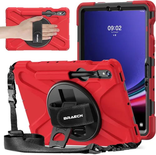 Miniatura 21 de BRAECNstock Funda para Samsung Galaxy Tab S10 Lite/ S10 FE/ S9 FE/ S9/ S8/ S7 5G Funda de 10.9"/11", Funda Protectora a Prueba de Golpes con Soporte