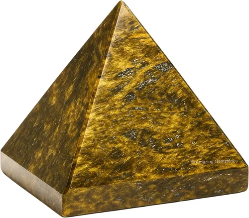 Miniatura 79 de Piedras Curativas de Cristal de Pirámide de Cuarzo Claro de Amazing Gemstone - Figura de Gran Pirámide de 2" de Piedra Natural para Meditación