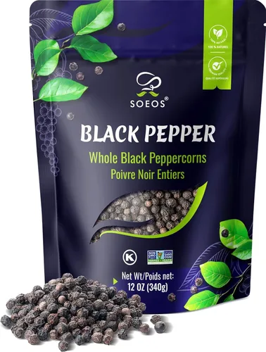 Soeos Auténticos granos de pimienta Szechuan, calidad máxima AAA+, sin semillas, sabor fuerte, granos de pimienta Szechuan
