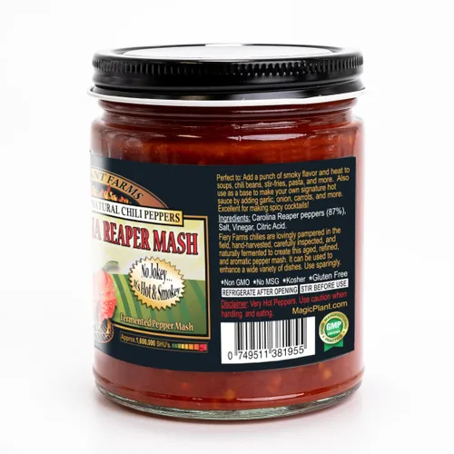 Miniatura 4 de Magic Plant - Paquete de 2 puré de chile ahumado Chipotle de Carolina Reaper y Red Carolina Reaper de Magic Plant, gran regalo de combo