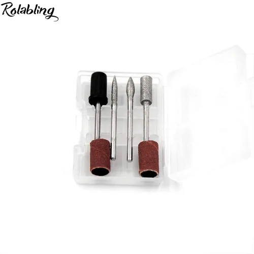 Miniatura 4 de Máquina de taladro de uñas de 300 a 35000 rpm, kit de taladro eléctrico para manicura, pedicura, acrílico, gel, uñas naturales (110 V)