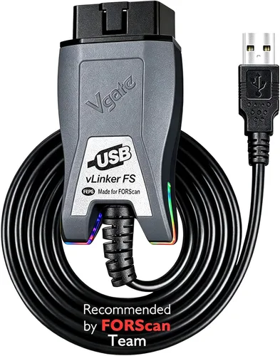 VLINKER FS OBD2 escáner OBDII adaptador USB lector de código herramienta de diagnóstico para FORScan con interruptor automático HS/MS-CAN
