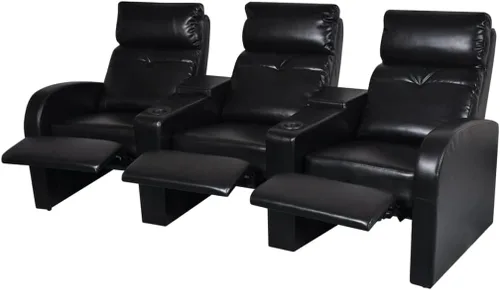 Miniatura 3 de Sofá reclinable de cine en casa de 3 plazas, silla de respaldo alto, silla de club, sillas de café, silla de escritorio de oficina, decoración