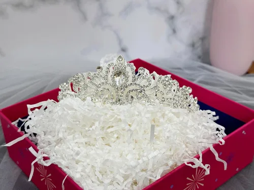 Miniatura 5 de JETKONG 3 Piezas Decoraciones de Despedida de Soltera Corona de Ducha Nupcial, Banda y Velo de Novia para Mujeres Regalos de Despedida de Soltera