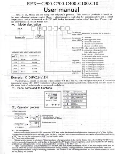 Miniatura 8 de REX-C100 - Controladores de temperatura PID (100 – 240 V, termopar con sensor K + 40 A SSR para la elaboración del hogar (no admite RT100)