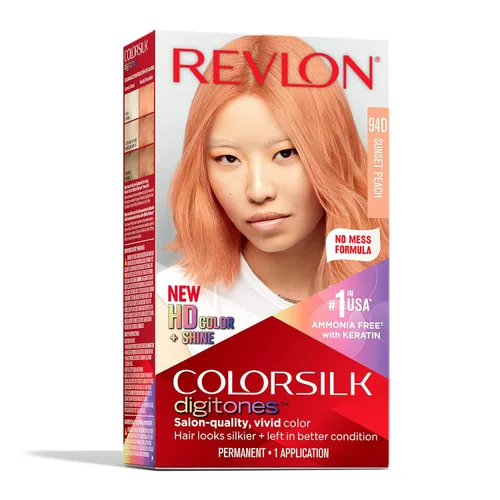 Miniatura 14 de Revlon ColorSilk Digitones - Tinte permanente para el cabello con queratina, azul plateado 91D, 1 unidad