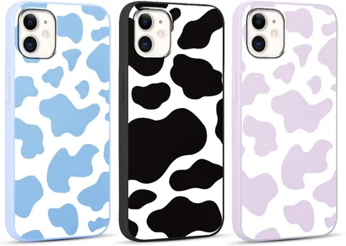 Miniatura 13 de Paquete de 3 Fundas Bonitas con Estampado de Guepardo para iPhone 13/14 de 6.1" Funda de Teléfono, Fundas de Diseño Estético de Leopardo Silicona
