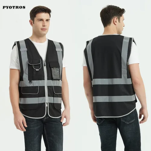 Miniatura 5 de Modifique el chaleco de seguridad reflectante de alta visibilidad, modifique el logotipo para requisitos particulares con el chaleco de seguridad
