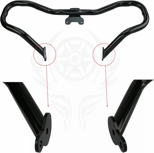 Miniatura 5 de Protección de motor recortada para Harley Touring Street Glide/Electra Glide/Revival/Road King 2014-2024 Negro brillante (Negro brillante)
