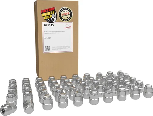 Miniatura 16 de Wheel Accessories Parts 20 tuercas de llanta estilo OEM M14x1.5 14x1.5 de 1.10 pulgadas de largo, color negro, 7/8 pulgadas, 0.866 in, hexagonales