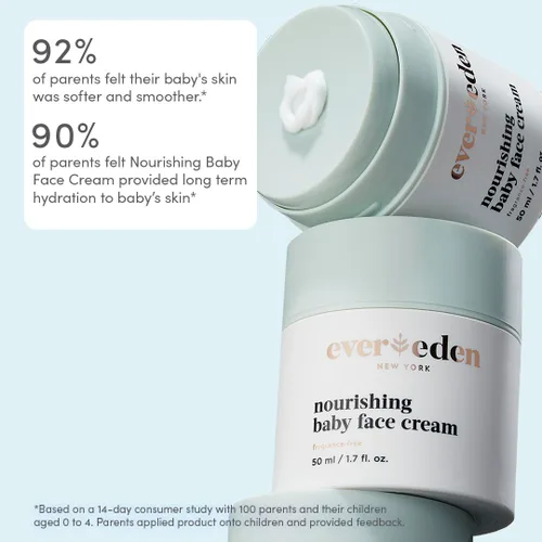 Miniatura 7 de Evereden Crema facial nutritiva para bebé, 1.7 onzas, loción facial no tóxica y sin fragancia Crema hidratante para bebés rica y no grasa