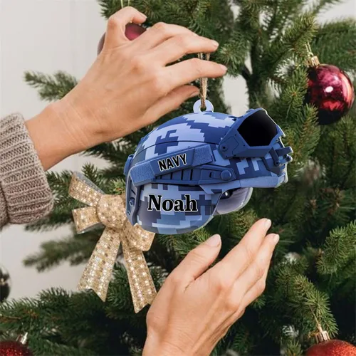 Miniatura 6 de Adornos de Navidad del ejército estadounidense, adorno de veterano para hombres y mujeres, adornos patrióticos para decoración de árbol de Navidad