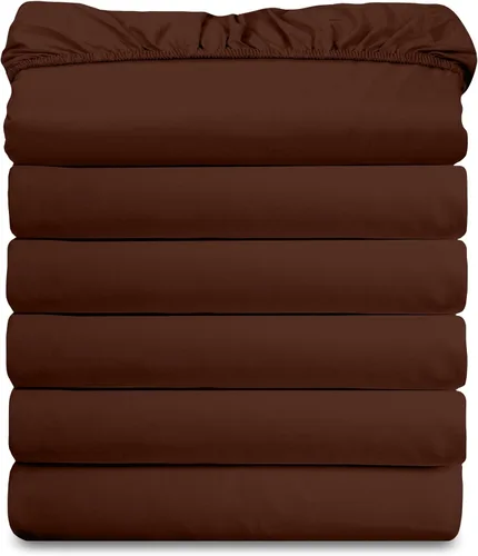 Miniatura 32 de Elegant Comfort Paquete de 6 sábanas bajeras ultrasuaves a granel – 1500 sábanas bajeras de microfibra de alta calidad hotelera, bolsillos profundos