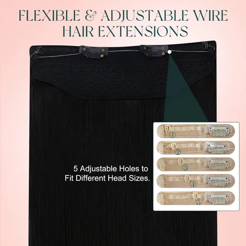 Miniatura 109 de Easyouth Extensión de cabello humano rubio con cola de caballo, extensiones de cabello humano rubio dorado con reflejos rubios, extensiones