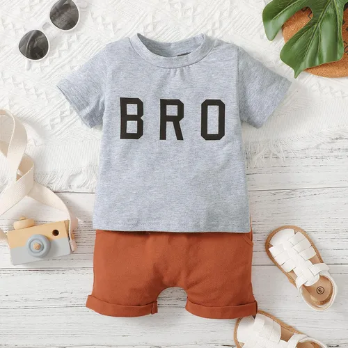 Miniatura 6 de PATPAT Baby Boy Summer Clothes Crewneck Short-sleeve Top Tee Tshirt and Shorts Set 3M-24M