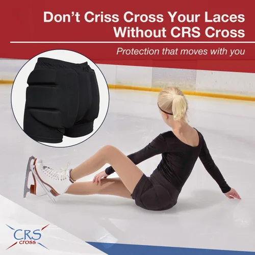 Miniatura 5 de CRS Cross Padded Figure Skating Shorts. Crash Pad Pants for Roller, Inline, Ice Skating, Snowboarding, and Skiing. Fall Impact Protection for Butt