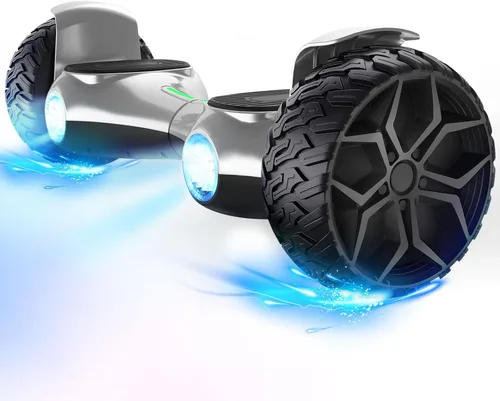 Miniatura 17 de LIEAGLE Hoverboard - Patineta autoequilibrante de 16.5 cm, 6.5 pulgadas, con ruedas Bluetooth, luces LED, para niños y adultos A01-blanco