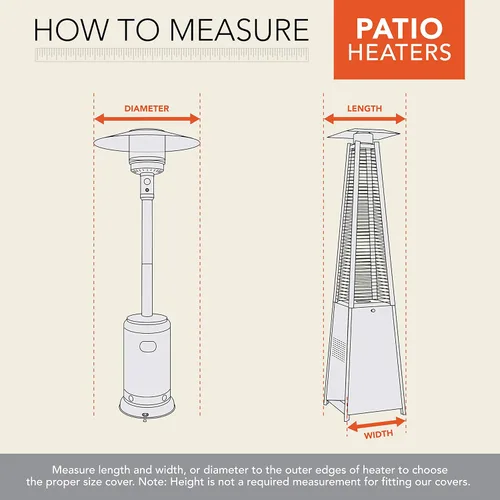 Miniatura 4 de Funda moderna para calentador de patio, impermeable y resistente a la intemperie.