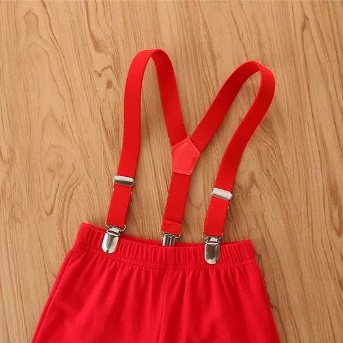 Miniatura 5 de IBTOM CASTLE Conjunto de ropa de esmoquin con moño, para el primer cumpleaños, para niños, caballero, formal, con corbatín y pantalones