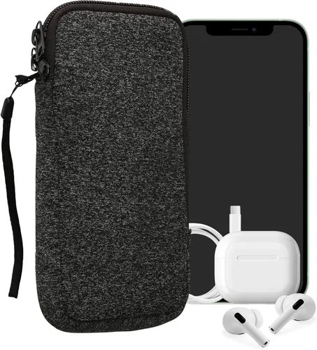 Miniatura 59 de kwmobile Funda universal para teléfono tamaño XS - 3,5/4 pulgadas - Funda de neopreno para teléfono inteligente con cremallera - Funda impermeable