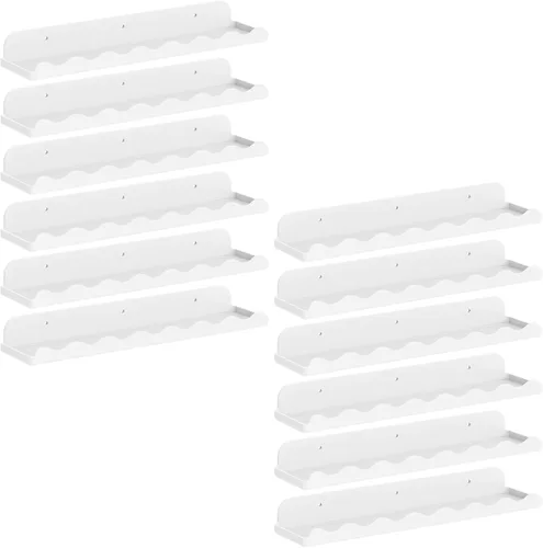 Miniatura 19 de Lifewit Estantes flotantes para pared, paquete de 8 estantes acrílicos transparentes de 15 pulgadas, decoración de habitación