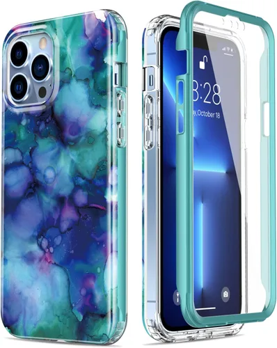 Miniatura 34 de Esdot Funda protectora para iPhone 13 Mini con protector de pantalla integrado, protección de grado militar con diseños de moda para mujeres