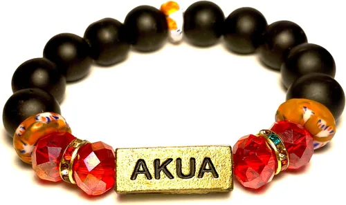 Miniatura 52 de Pulseras africanas tradicionales con nombre nacido en el día para mujeres de Ghana, materiales naturales, ajuste cómodo y holgado