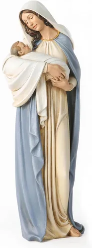 Estatua católica BC de la Madonna con el Niño, Figura de la Santísima Virgen María, Regalo religioso de la Madre Sagrada para mamá, 12.75" de