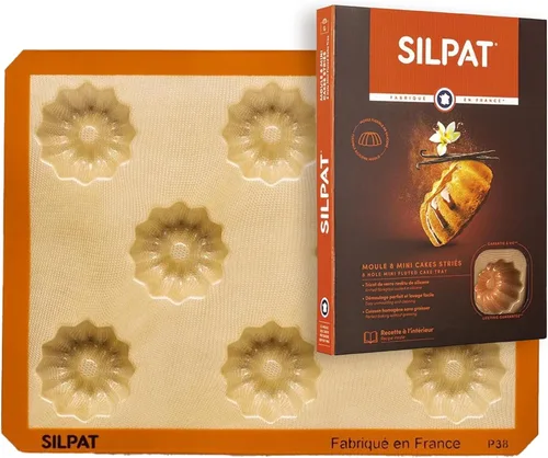 Miniatura 12 de Silpat Los moldes originales de Holiday Treats para hornear, 11 5/8 pulgadas x 15 3/4 pulgadas Caramelo y Naranja