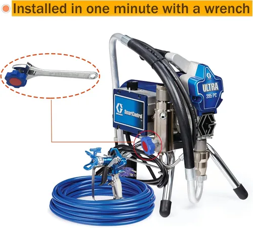 Miniatura 4 de Repuesto para válvula de pulverización Graco 390 395 490 495 595 original, diseño giratorio, instalación más fácil, mejor control, más duradero