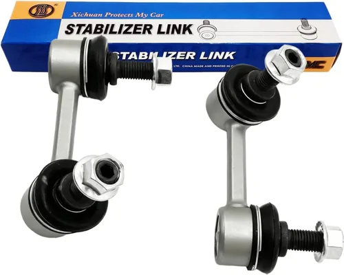 Miniatura 11 de K750523 Kit de enlace de extremo de barra estabilizadora de balancín delantera, 2 piezas, repuesto automotriz izquierdo derecho compatible