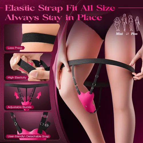 Miniatura 6 de Sex Toys Rose Dildo Vibrador – Juguete de rosa mejorado con 5 modos de succión y vibración para mujeres pezón de clítoris (rojo-1)