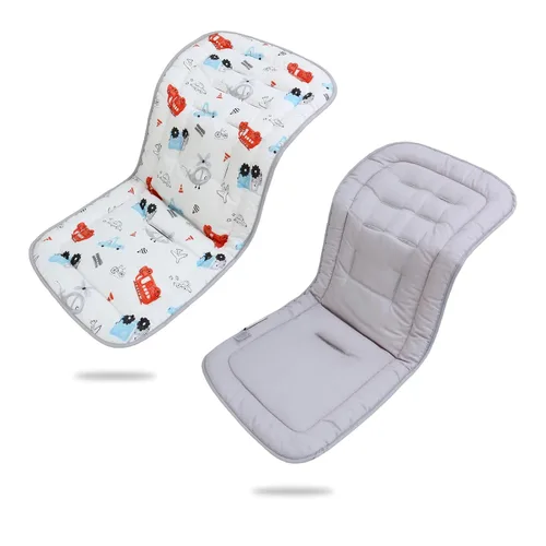 Miniatura 21 de Cojín para Carrito de Bebé, Colchoneta Silla Paseo Universal Transpirable, Cojín para Sillas de Paseo 100% Algodón, 34x78cm 1 Paquete