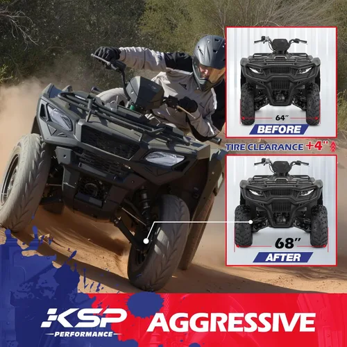 Miniatura 3 de KSP - Espaciadores de rueda de 4 x 110 de 2 pulgadas, ATV UTV forjados, compatibles con Honda Rancher Fourtrax Foreman Rubicon, pernos M10x1.25