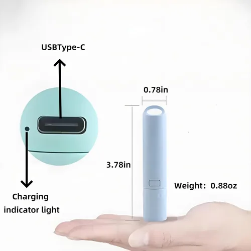Miniatura 2 de Paquete de 5 mini linternas LED pequeñas, luces de flash recargables USB C, linternas ultraligeras con zoom para el hogar, emergencia, camping
