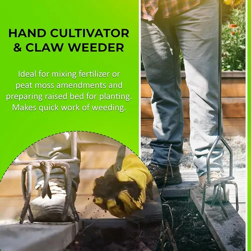 Miniatura 6 de Lewis Lifetime Tools TNT-4 Twist & Tiller, herramienta de jardín de 37"., 1, N/A