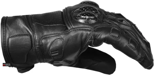 Miniatura 9 de Guantes de piel de anilina de vaca para motocicleta de hombre con control deslizante