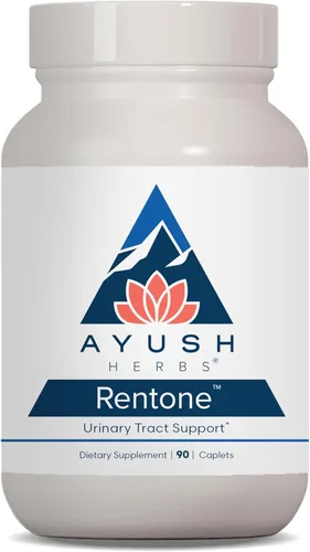 Ayush Herbs Rentone, suplemento ayurvédico para el tracto urinario y el riñón, mezcla de hierbas y minerales totalmente naturales con arándano,