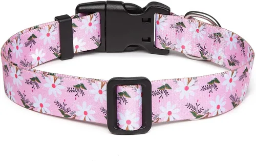 Miniatura 82 de Mercano Collar ajustable para perro, patrones de diseño especial, nailon suave, cómodo y resistente, collar para mascotas para perros pequeños