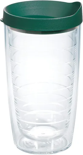 Miniatura 61 de Taza de viaje Tervis de doble pared transparente y colorida con tapa fabricada en Estados Unidos mantiene las bebidas frías y calientes, 24 onzas