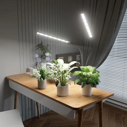 Miniatura 7 de GooingTop Luz LED de crecimiento, lámpara de cultivo de plantas con clip de espectro completo blanco con LED rojo azul de alta potencia para plantas