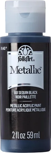 Miniatura 34 de FolkArt Pintura Acrílica Metálica para Manualidades, Fucsia Chispeante 60 ml Pintura Premium con Acabado Metálico, Perfecta para Aplicar Fácilmente