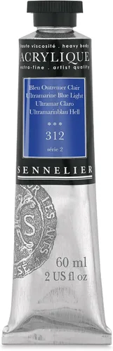 Miniatura 101 de Sennelier Acrílico para artistas extrafinos, 2.0 fl oz, luz verde cromo S3
