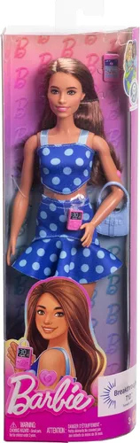 Miniatura 6 de Muñeca Barbie Fashionistas #242, muñeca con diabetes tipo 1 con atuendo de lunares y accesorios, en asociación con Breakthrough T1D