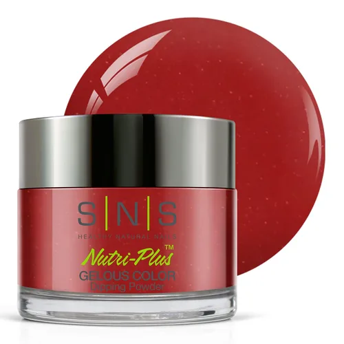 Miniatura 12 de SNS Polvo de inmersión de uñas, polvo de inmersión de color geloso, rosa brillante (rojo/magenta, brillante), color de uñas acrílico de larga