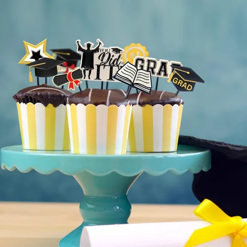 Miniatura 7 de Whaline 2 moldes de silicona 3D con diseño de felicitación 2026 para graduación y graduación para solteros, para graduación o manualidades