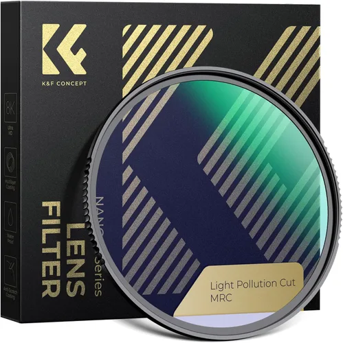 K&F CONCEPT Filtro de Noche Clara Natural de 49 mm 28 Recubrimientos de Capas Múltiples Filtro de Reducción de Contaminación Lumínica para Tomas