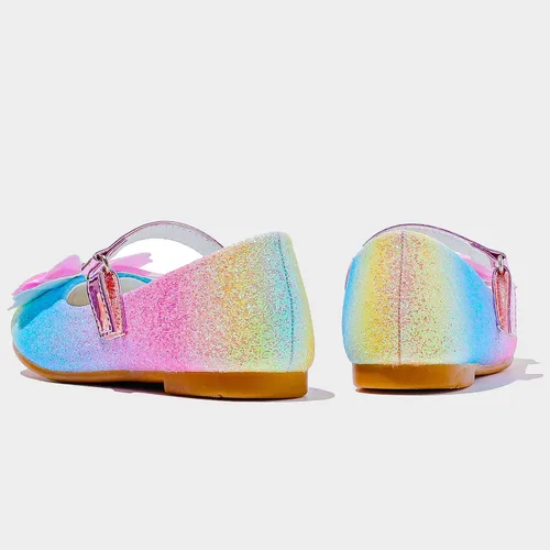 Miniatura 6 de Furdeour Girls Dress Shoes Mary Jane Flower Wedding Party Bridesmaids Shoes Glitter Princess Ballet Flats for Kid Toddler