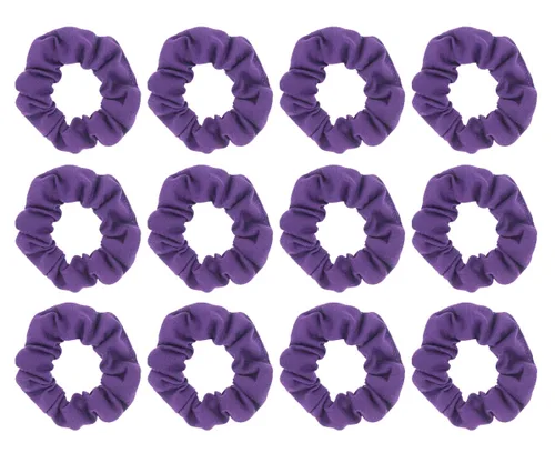 Miniatura 11 de Coleteros de algodón para el cabello, de un solo jersey, color sólido, ligas elásticas para el cabello para mujer, accesorios (beige)